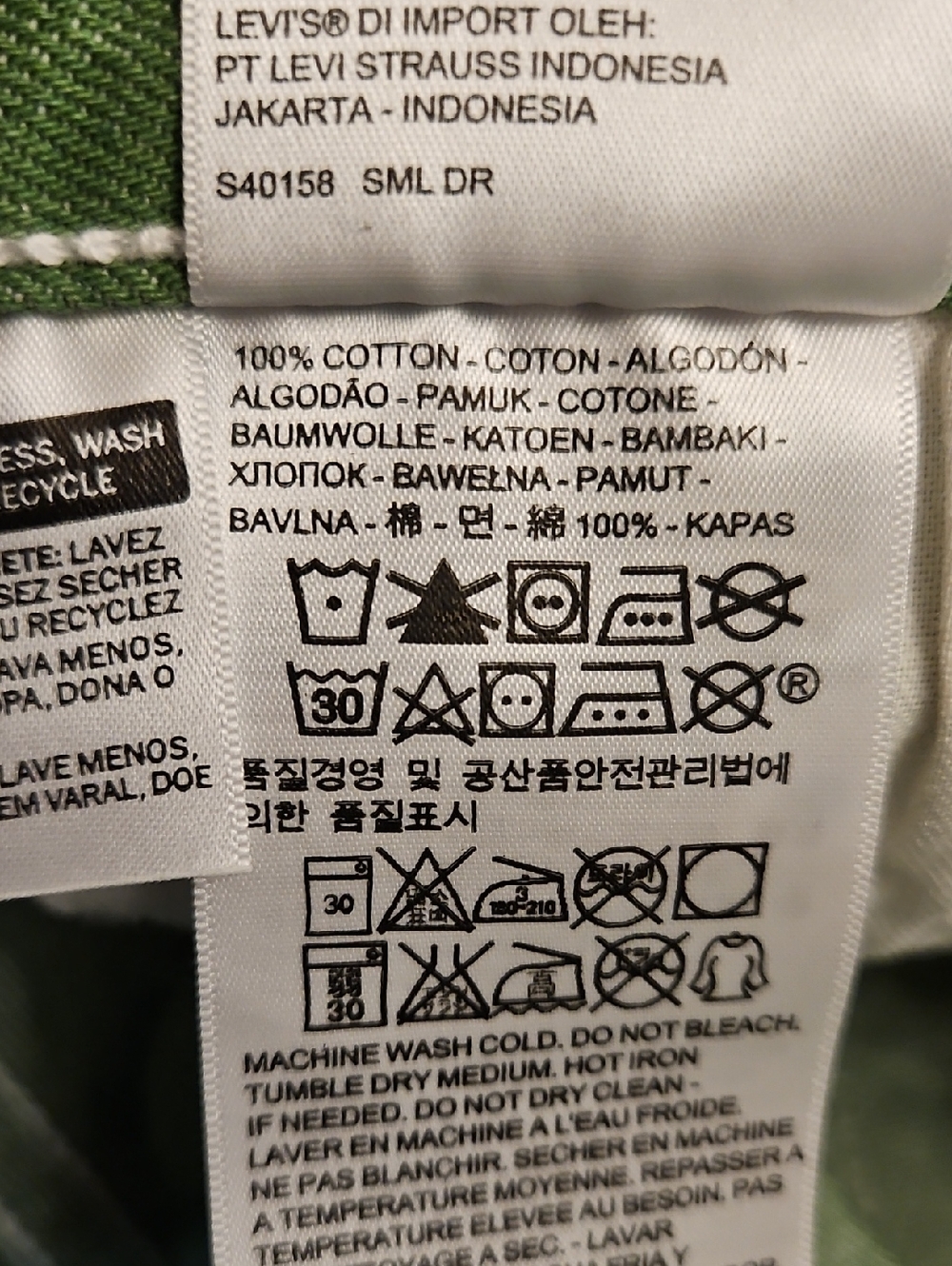Levi's Men's Straight Jeans in Green - Picture 13 of 16